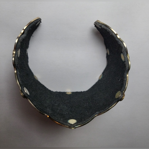 Leather and metal bracelet - Picture 2 of 2